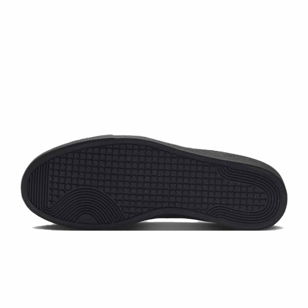 Nike Court Shot Night Star Leather Abrasion Resistant Breathable Low top Skateboard Shoes Men's Black White FQ8146-001(team848-)