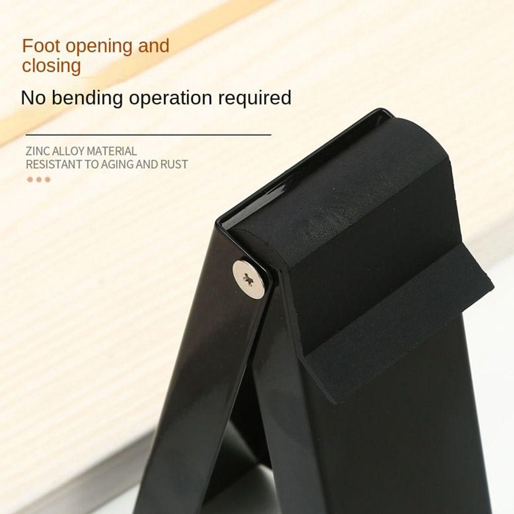 No Drilling Door Wedge Stainless Steel Door Holder New Folding Door Stop Door