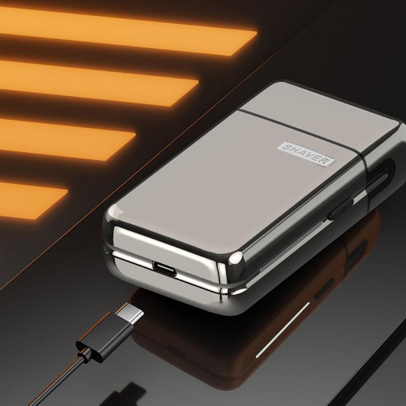 Электробритва MOTAWISH Mini с возвратно-поступательным движением и двумя лезвиями, аккумуляторная бритва Type-C, моющаяся для всего тела, портативная бритва