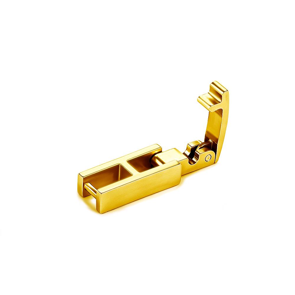 18K Gold-Plated Stainless Steel Tennis Chain Extension Clasp for Jewelry