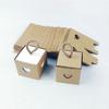 10Pcs Heart Vintage Kraft Paper Candy Gift Box Packaging Wedding Cardboard Box Cookie Bags Gift Bags Wrapping Supplies