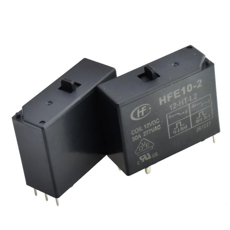 Оригинальное магнитоудерживающее реле HFE10-2, 50А, 12В-HT-L1/24В-HT-L2