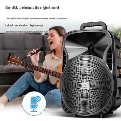 Suoai 8-дюймовая мощная портативная Bluetooth-колонка для караоке, для улицы, штепсель CN (адаптер в комплекте)