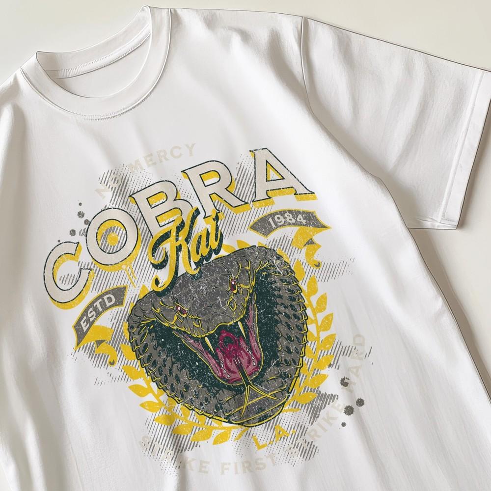 Футболка Cobra Kai в стиле ретро, ностальгический подарок 80-х и 90-х для него и для нее.
