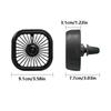 Adjustable Car Air Outlet Fan Colorful Lighting Mini Air Conditioner  Auto Cooling