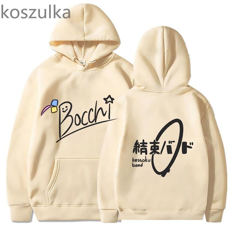 2023 толстовки унисекс Bocchi The Rock, черная толстовка с капюшоном Hitori Gotou, зимняя одежда большого размера, пуловер, уличная одежда с длинными рукавами