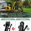 Mini Excavator Thumb Cylinder 25mm Single Hole Hydraulic Thumb Clamp Cylinder for Up to 3 Tons Excavators