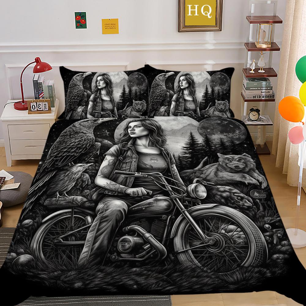 Красота черепа Покрывала с принтом Queen Twin Size Одеяло из микрофибры Набор для женщин и мужчин Модная постельная одежда
