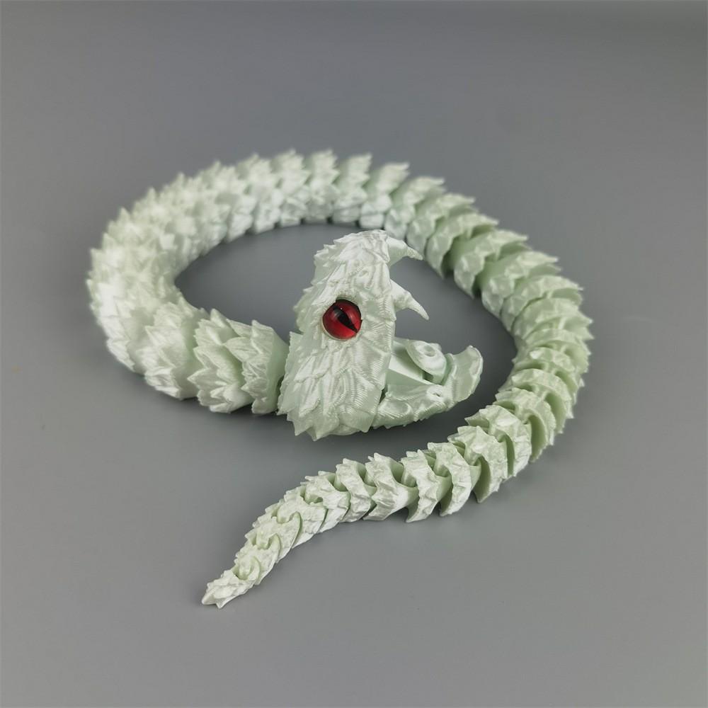 3D-печатная змея, кусающая палец, подвижные суставы, игрушки для взрослых и детей