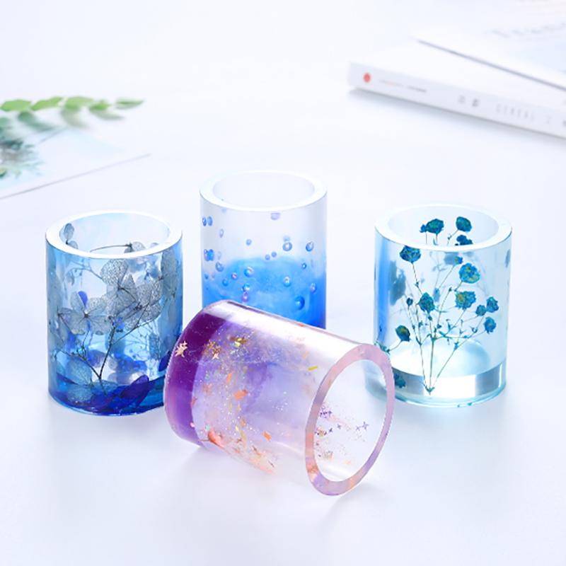 Формы из силиконовой смолы, держатель для литья эпоксидной смолы, художественная подставка для чашки, ручка, форма для свечи, сделай сам