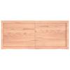 Vidaxl Półka, Brązowa, 120X50X(2-4) Cm, Lakierowane Lite Drewno Dębowe