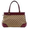 Mayfair Tote Bag 257063 Red GG Canvas Women Used