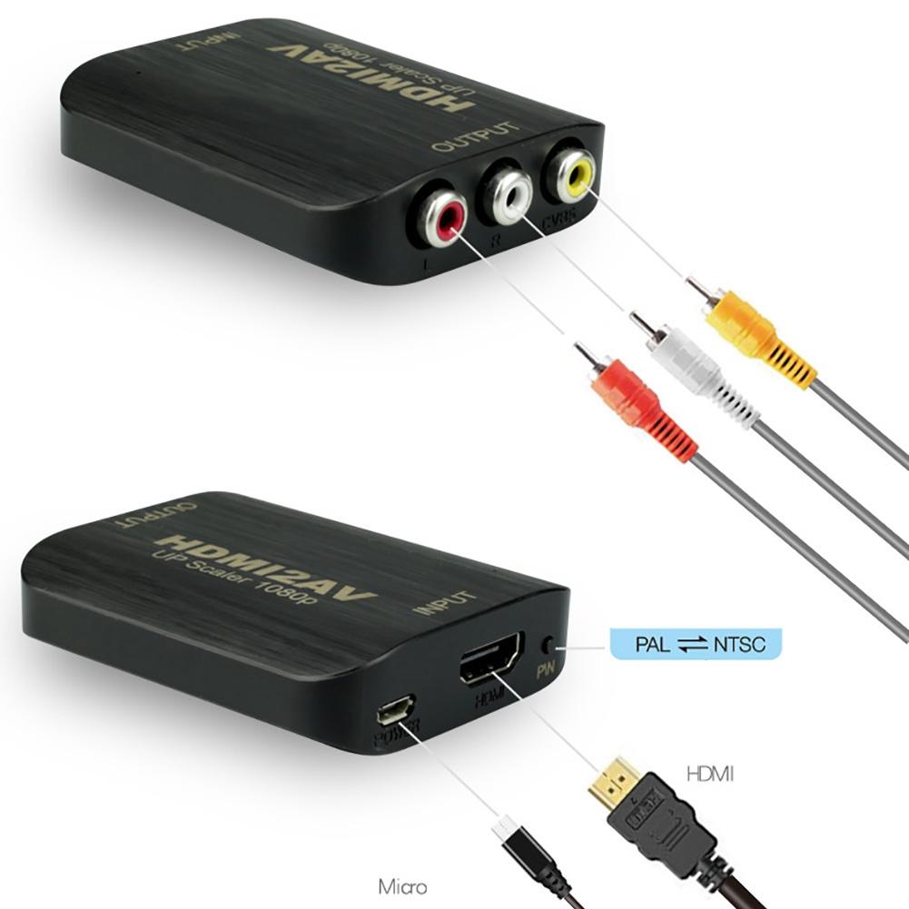 ACASIS Адаптер-конвертер кабеля HDMI в AV Передача данных HD-видео 720P 1080P
