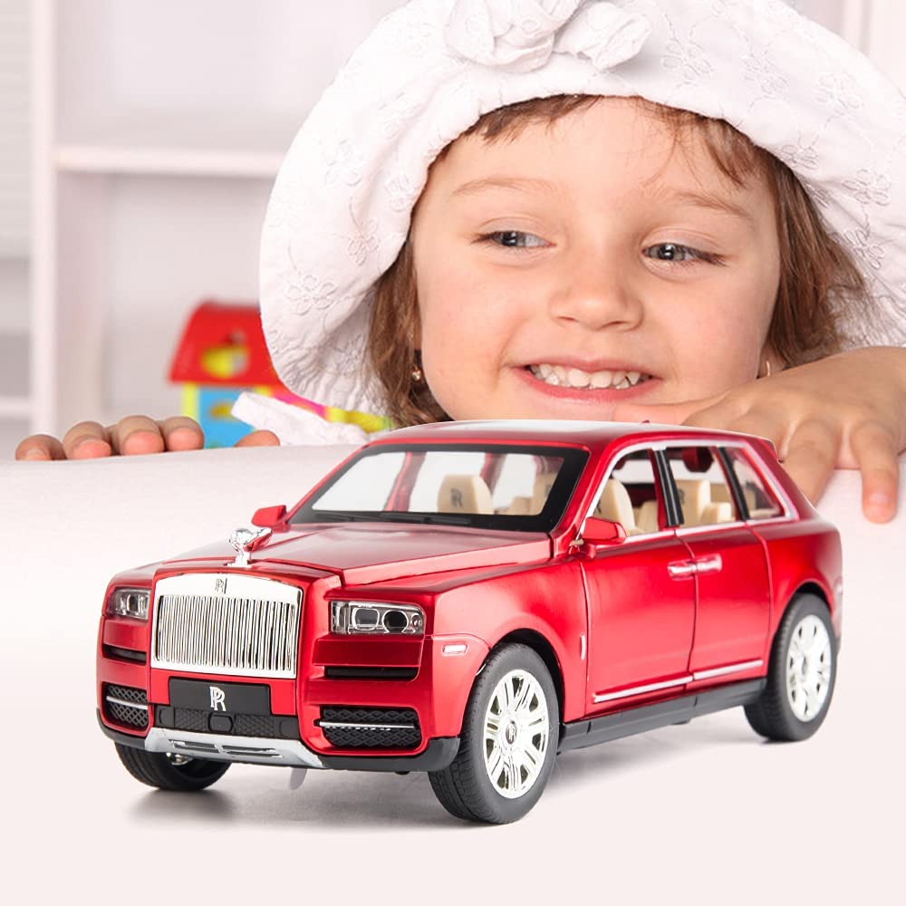 1/24 масштаб, Rolls Cullinan, модель внедорожника, игрушечный автомобиль, игрушечный автомобиль из цинкового сплава со звуком и светом для детей, подарок для мальчиков и девочек