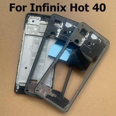 Средняя рамка для Infinix Hot 40, передняя рамка LCD, корпус + запчасти для замены кнопки громкости X6836