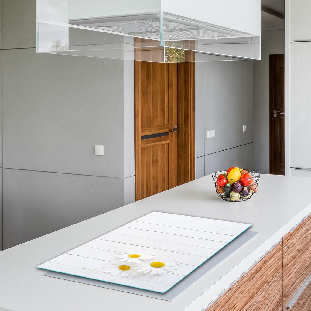 GLASS PROTECTIVE PLATE FOR STOVE 80x52 WOOD