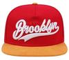 Sproutsy Snapback Cap, Korean Brooklyn Hip Hop Skater Flat Cap, Baseball Cap, Straight Cap, Popular for Men (Red)