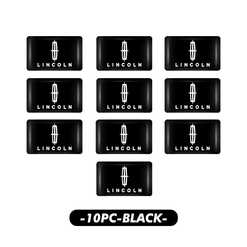 10/20/30pcs Car Fashion Brand Logo Stickers Motorcycle Decal For Lincoln Aviator Navigator Continental Nautilus Flyer Corsair m2