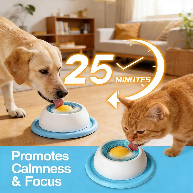 Durable Chew Resistant Anti Tip Slow Feeder Puzzle Bowl For Dog Cat Licking Mat Non Slip Enrichment IQ Training Boredom Relief