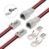 2-контактный разъем DTP с проводом 12 AWG, 2-контактный водонепроницаемый электрический разъем DT для автомобилей, штекер папа/мама, жгут проводов, для