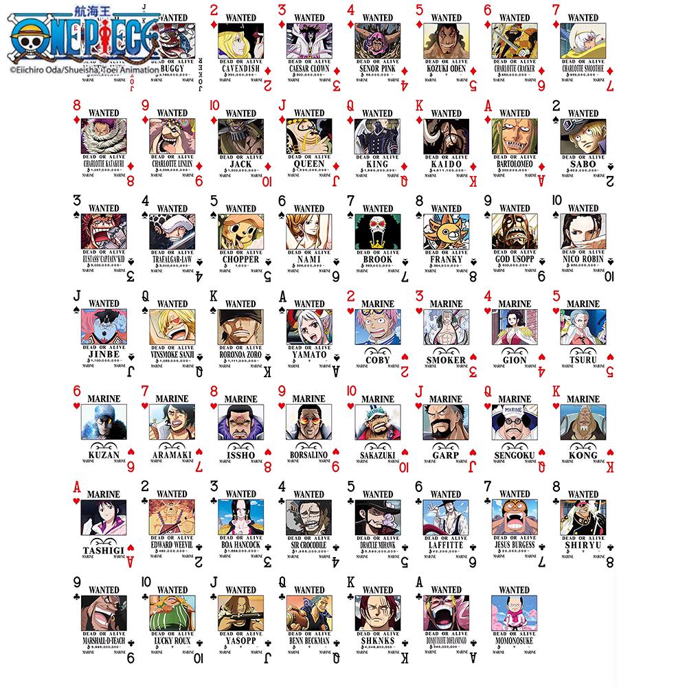 1pc Official One Piece Wanted Poster New World Playing Cards | Anime for Parties & Collectors | Stress-Relief Game & Ideal Gift.