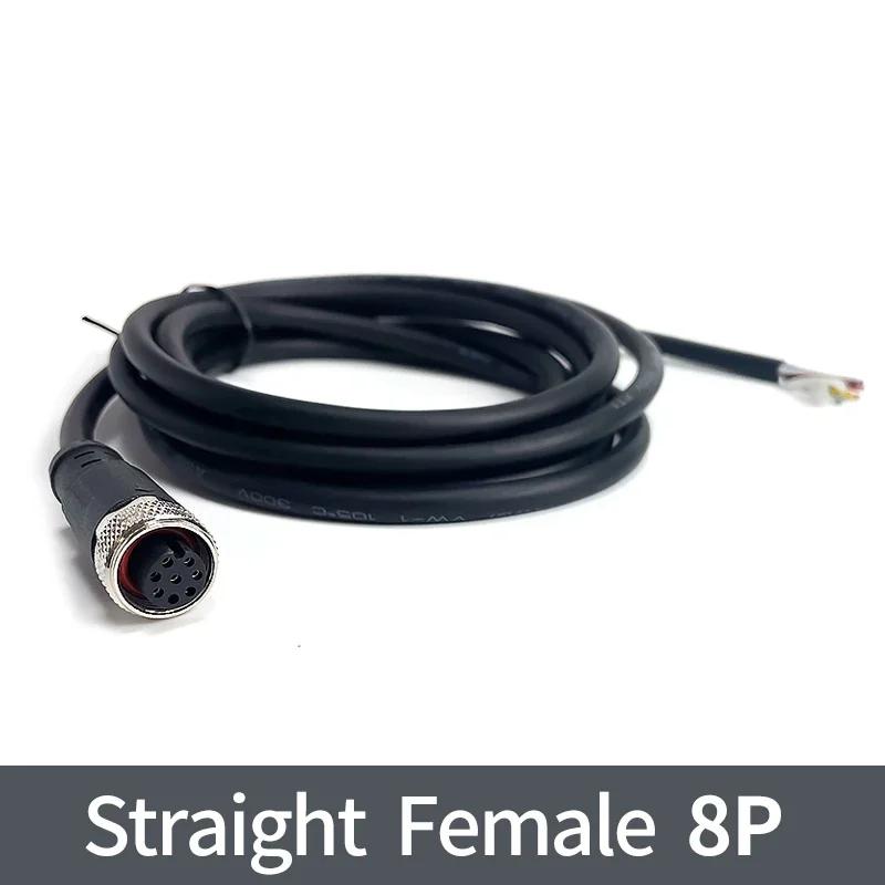 2 метра разъем датчика M12 водонепроницаемый кабельный разъем Male&Female 4 5 8 12Pin ПВХ Интегрированные литьевые разъемы M12