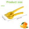 4Pcs Manual Lemon Squeezer Aluminum Alloy Hand Pressed Orange Fruit Juicer Portable Practical Kitchen Tools Mini Blender