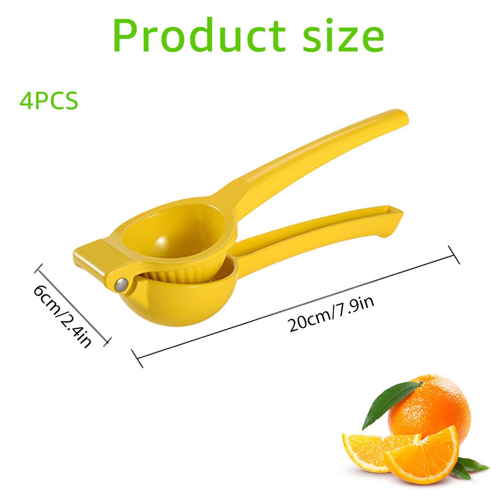 4Pcs Manual Lemon Squeezer Aluminum Alloy Hand Pressed Orange Fruit Juicer Portable Practical Kitchen Tools Mini Blender