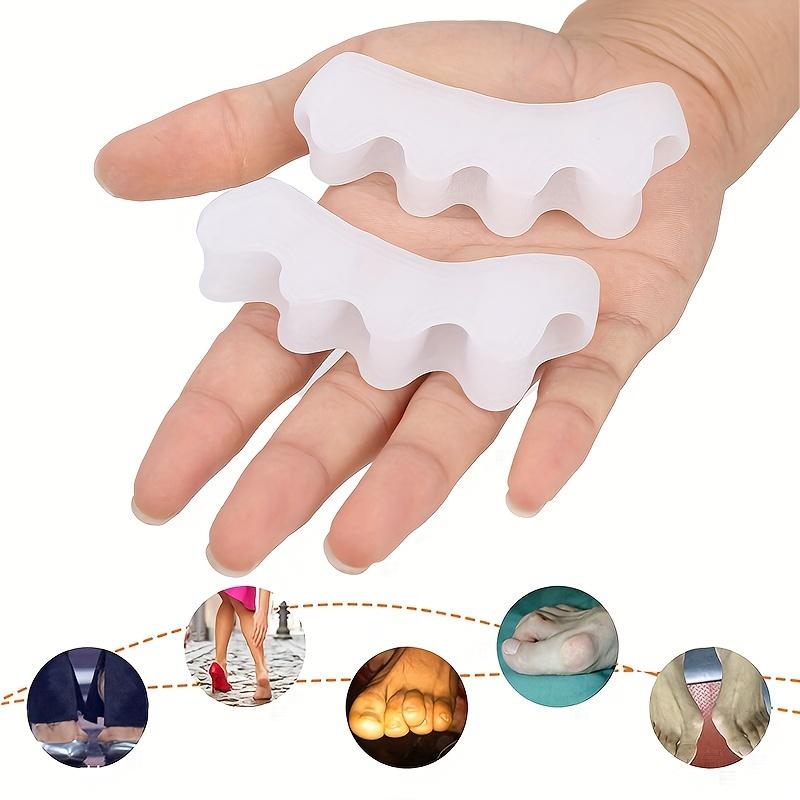 2/6Pcs Soft Silicone Toe Separator Bunion Corrector Toe Spacers Toe Straightener Relieve Foot Pain Plantar Fasciitis Foot Tool