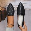 36-43 Large Women's Pointed 2025 New Flat Bottomed Breathable Shallow Mouth Shoes