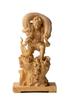 Tiny Buddha Fujin Carving Buddha Statue Buddha Statue World (Wooden Boxwood)_Wood (GSB Fujin)
