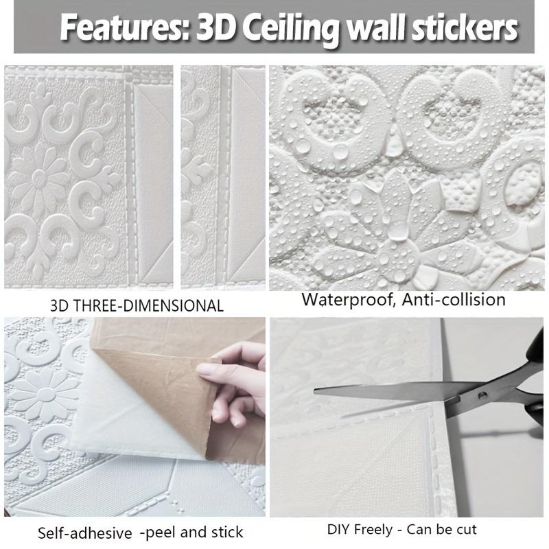 70cmx1/5/10m Self-adhesive Panels Wallpaper 3D Wall Stickers Tile Modern Home Decor Decoration For Bedroom Living Room Kitchen TV Backdro