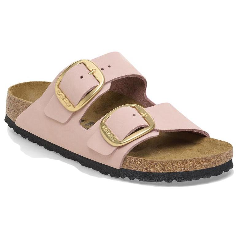 Birkenstock Кожаные шлепанцы-слайдеры женские розовые узкие 1026583