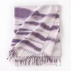New Soft and Warm Imitation Cashmere Zebra Striped Fringed Scarf High End Women's Scarf Shawl