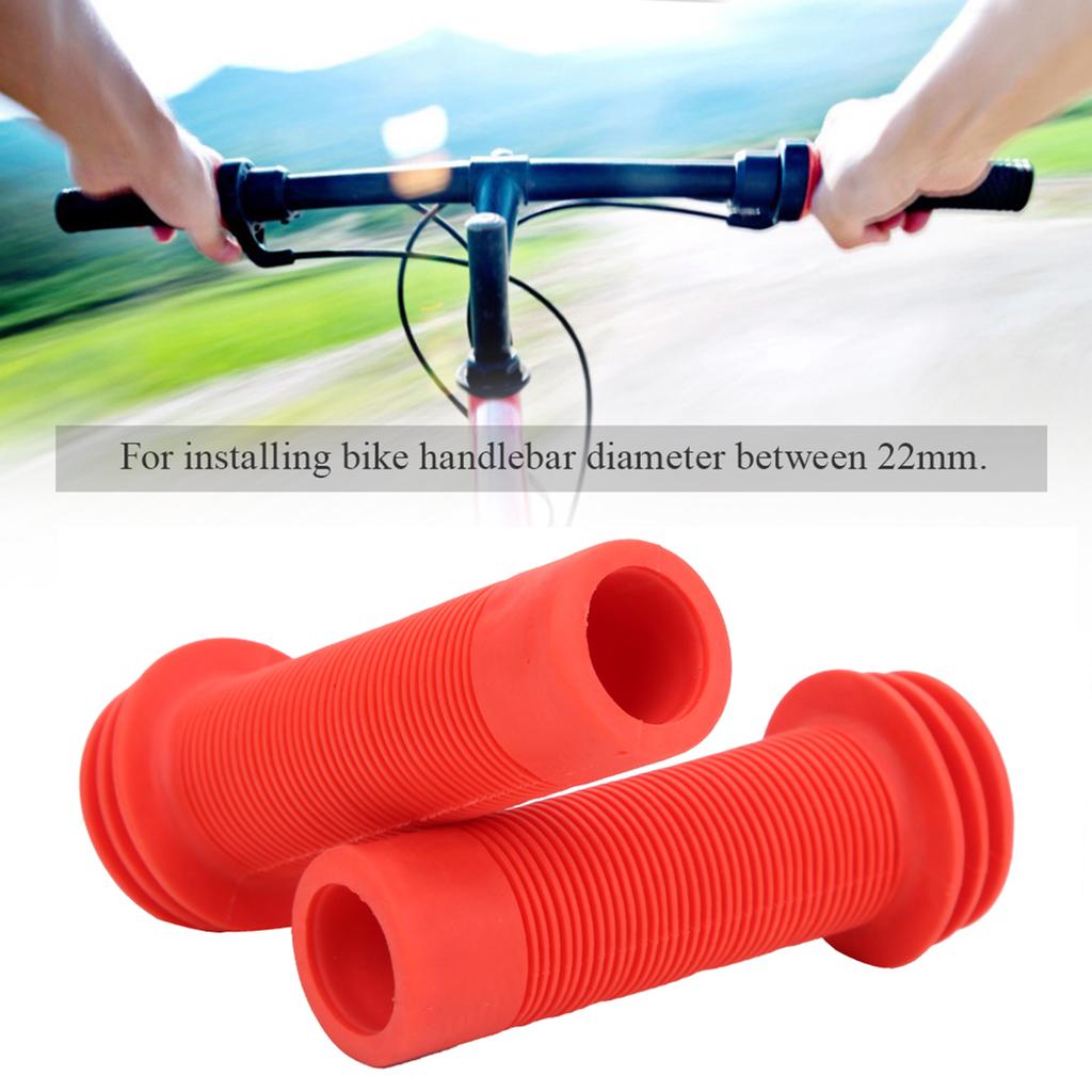 1Pair Ultralight Rubber Children Bicycle Anti-Slip Handlebar Handle Grip Cover Accessory for Kid