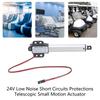 Малый электрический линейный привод 24 В Малошумный Защита от короткого замыкания Телескопический Малый привод движения Простой в использовании