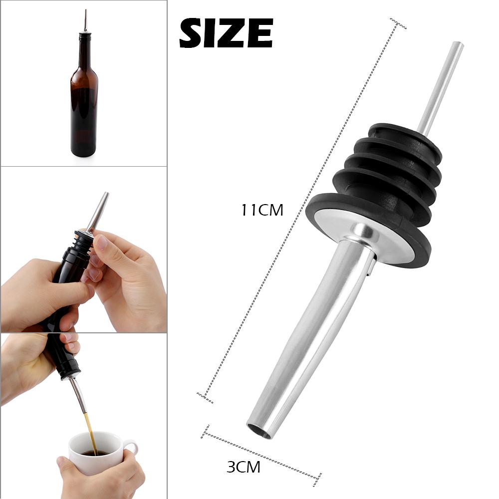 Набор из 12 бокалов для вина из нержавеющей стали, конический бокал для масла, с пылезащитными резиновыми колпачками