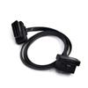 100cm 60cm Flat Thin As Noodle OBD2 OBDII OBD 16Pin ELM327 Male To Female Elbow Extension Cable Diagnostic Scanner Connector
