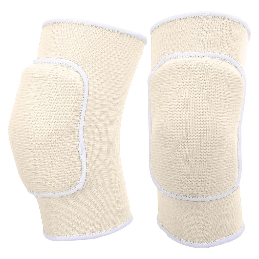 1 пара защитных наколенников, утолщенные губчатые наколенники для танцев, йоги, мульти-спорта, белые