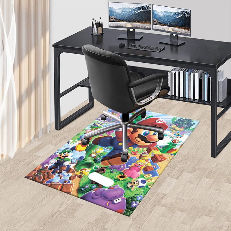 Mario'S Adventure World Carpet For Playroom Bedroom Living Room Sofa Home Decorkids Game Area Rug Nonslip Floor Mat