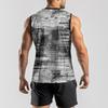 Мужская мода принтованный спортивный повседневный жилет без рукавов