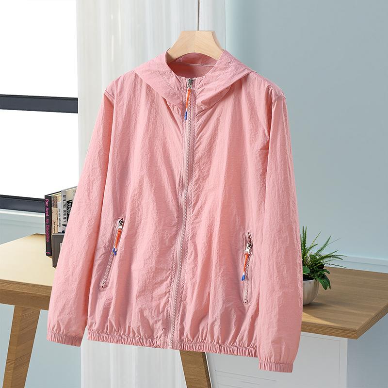 Ветрозащитная, быстросохнущая, прочная, свободная, женская куртка, простая, красивая, с карманами на молнии, весенне-летняя одежда 7XL