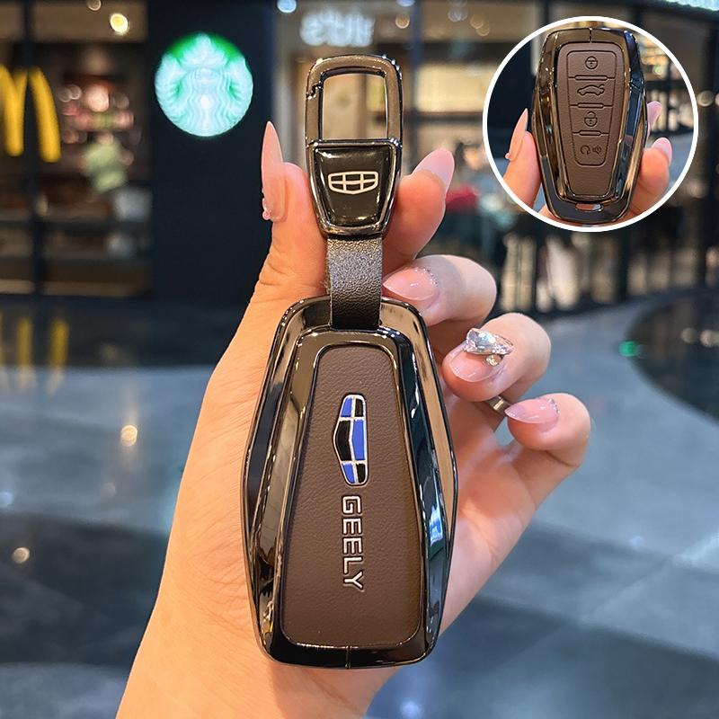 Чехол-оболочка для умного ключа автомобиля Брелок Для Geely Coolray X6 X7 Emgrand Global Hawk GX7 Держатель Брелок Защита Аксессуары