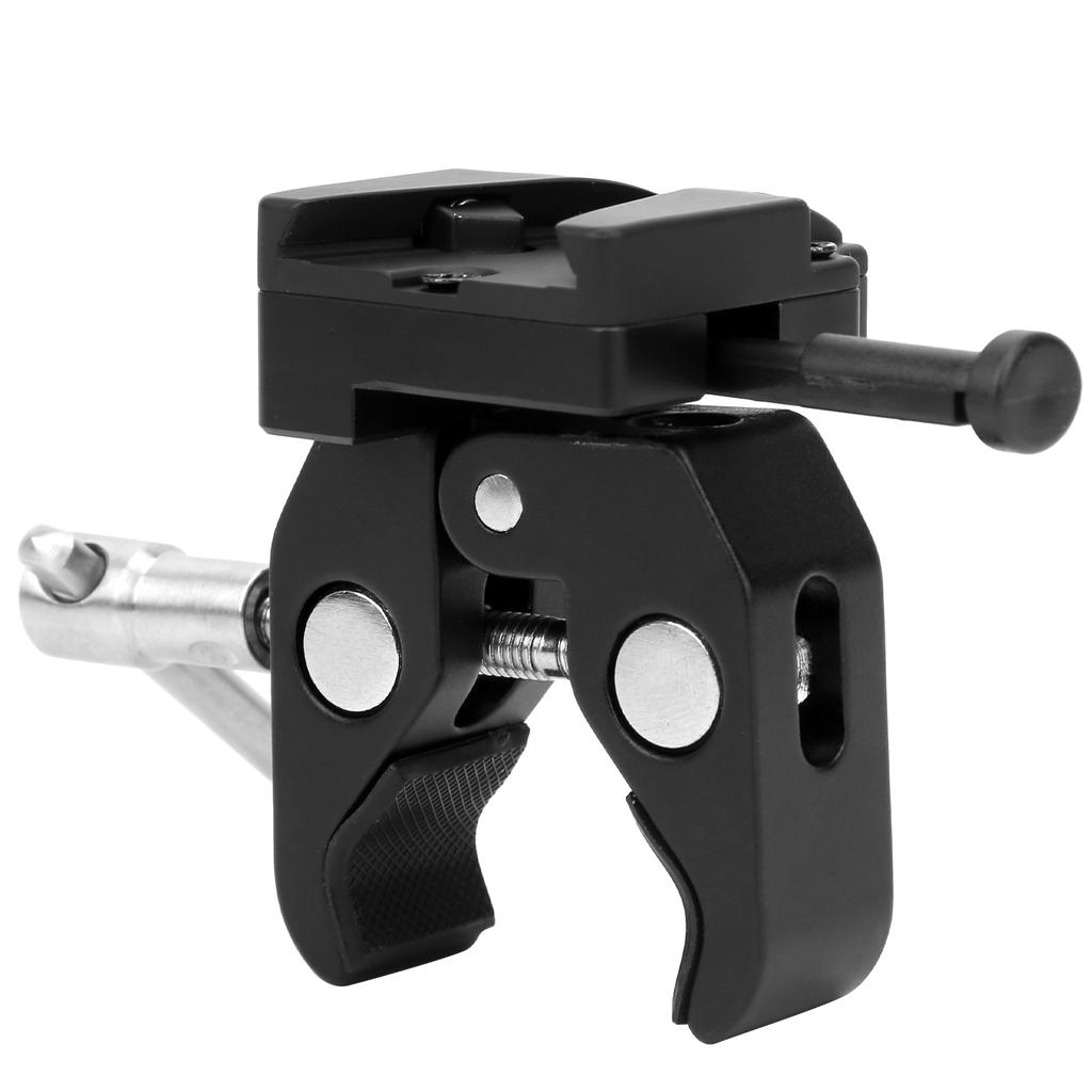 Camera V Mount Battery Clamp Adapter Plate for Mounting to Lighting Stand Desktop