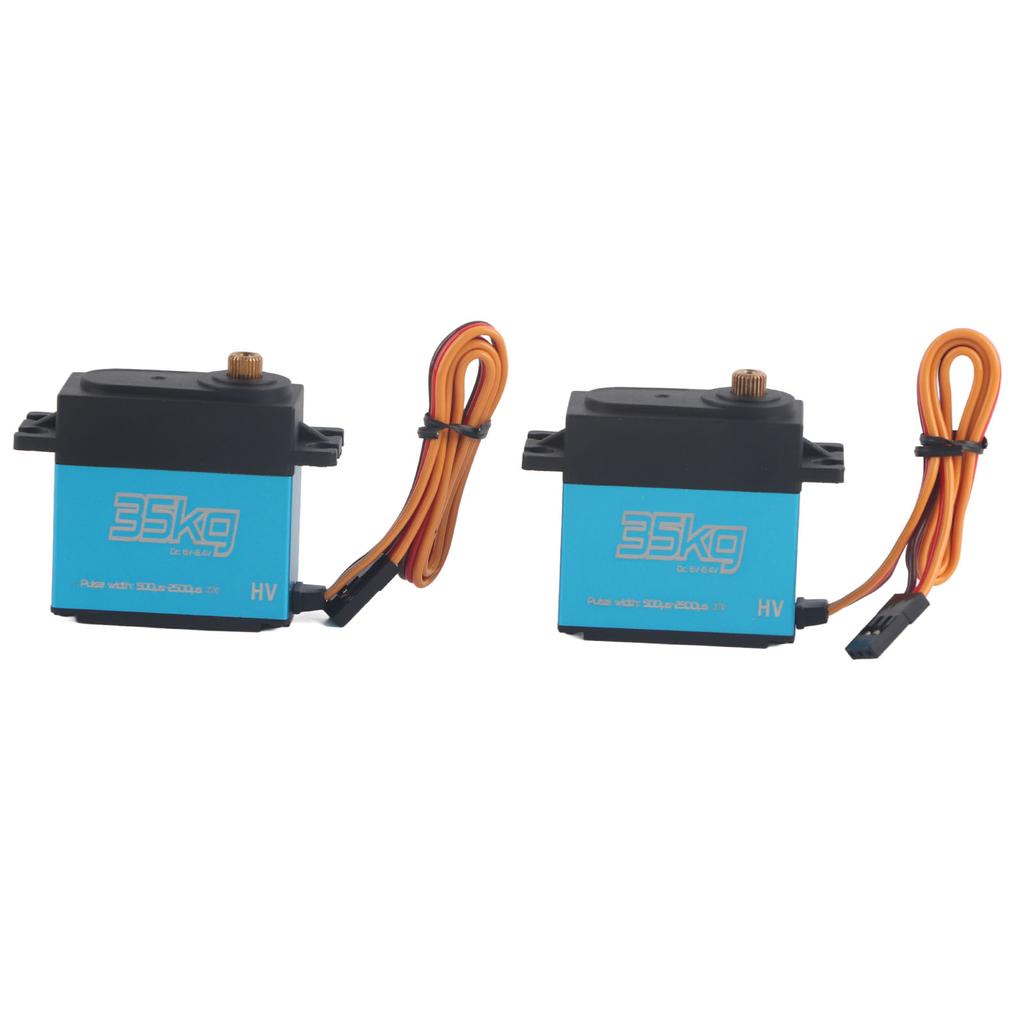 2pcs 35KG Coreless Motor Digital Servo Full Metal Gear Servo Waterproof for 18 110 RC Car