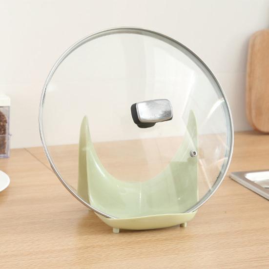 2 шт. многофункциональная подставка для крышки кастрюли, простая в использовании пластиковая бытовая подставка для крышки ложки и кастрюли для кухни