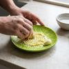 Raised Teeth Ceramic Grater Plate Colorful Embossed Manual Garlic Masher  Household Use