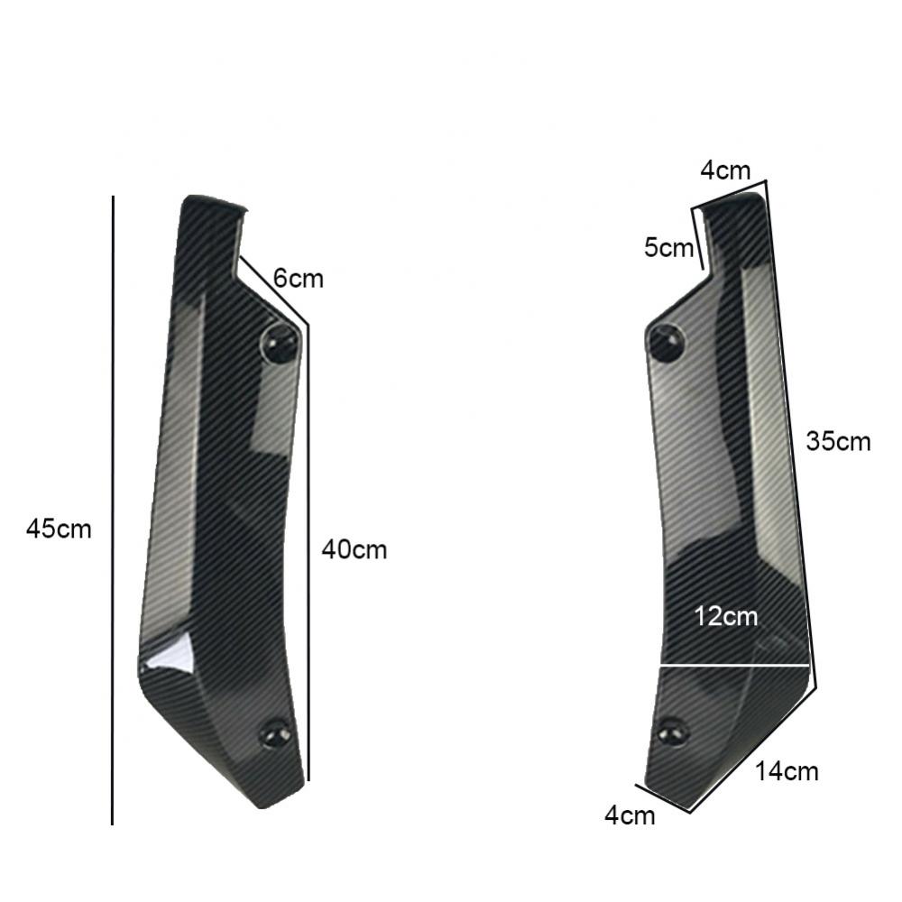 Universal Car Front Rear Bumper Strip Lip Spoiler Diffuser Splitter Scratch Protector Carbon Fiber Winglets Side Skirt Extension