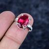 Mozambique Garnet Gemstone 925 Sterling Silver Jewelry Ring Size Adjustable MM-3430