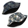Double Sided Cartoon Graffiti Bucket Hat Travel Sun Cap Men Women